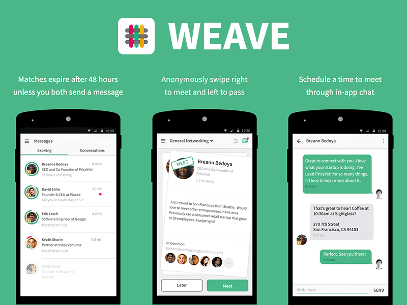 Weave- Unique Clone Niches Of Tinder for X Startups