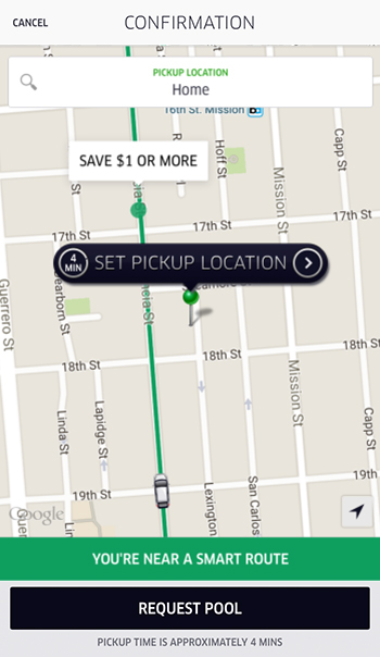 Uber Smart Pickup_TRooTech Business Solutions