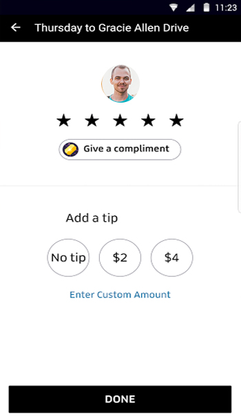 Uber driver tipping_TRooTech Business Solutions