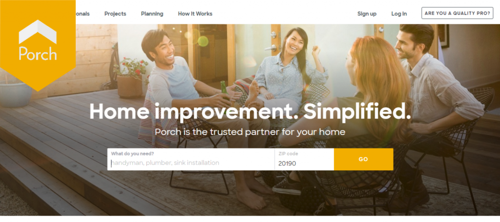 porch - the competitors of thumbtack